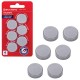 Магниты СУПЕРМОЩНЫЕ НЕОДИМОВЫЕ 20 мм (МАЛОГО ДИАМЕТРА), НАБОР 6 шт., серые, BRAUBERG 