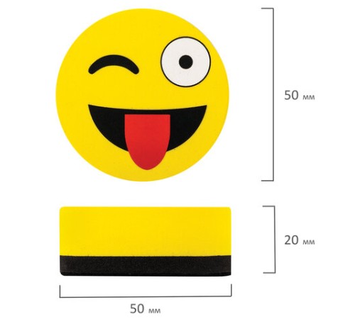 Стиратели магнитные для магнитно-маркерной доски ЮНЛАНДИЯ 