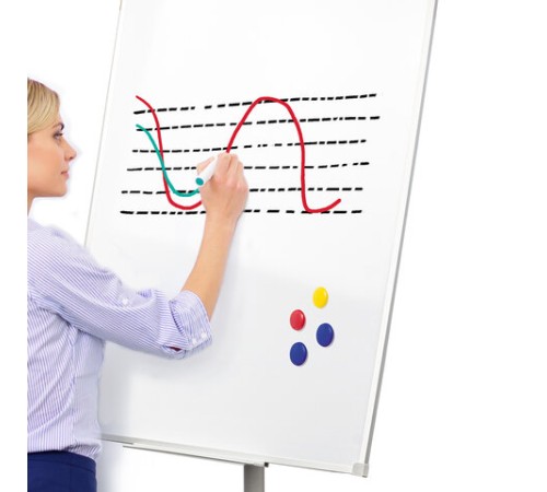 Доска-флипчарт магнитно-маркерная 70х100 см, передвижная, на роликах, Польша, BRAUBERG Extra, 237725