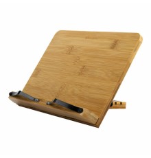 Подставка для книг и планшетов бамбуковая BRAUBERG, 28х20 см, регулируемый наклон, 237895