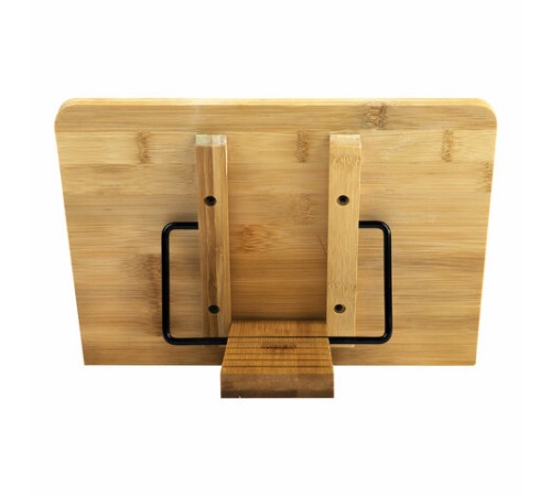 Подставка для книг и планшетов бамбуковая BRAUBERG, 28х20 см, регулируемый наклон, 237895