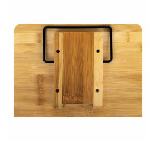 Подставка для книг и планшетов бамбуковая BRAUBERG, 28х20 см, регулируемый наклон, 237895