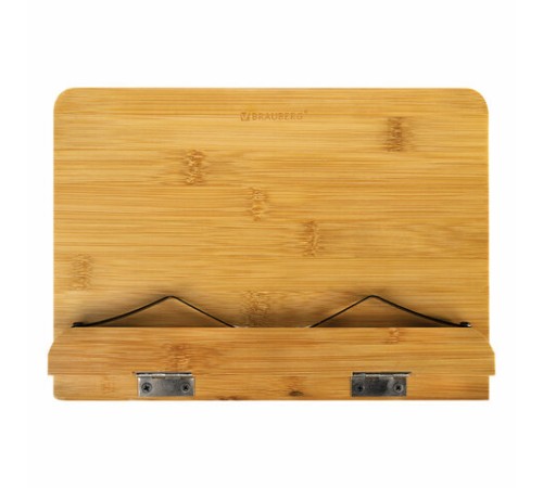 Подставка для книг и планшетов бамбуковая BRAUBERG, 28х20 см, регулируемый наклон, 237895