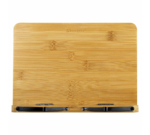 Подставка для книг и планшетов бамбуковая BRAUBERG, 28х20 см, регулируемый наклон, 237895