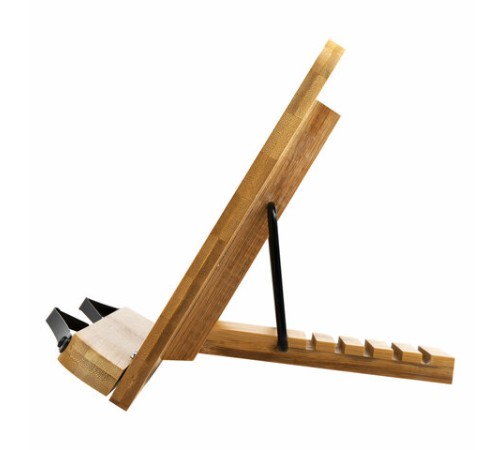 Подставка для книг и планшетов бамбуковая BRAUBERG, 28х20 см, регулируемый наклон, 237895