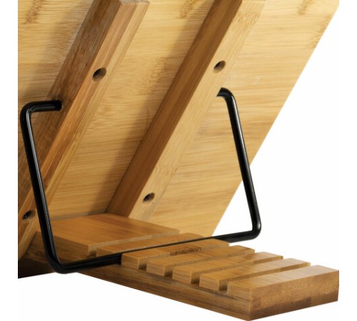 Подставка для книг и планшетов бамбуковая BRAUBERG, 28х20 см, регулируемый наклон, 237895
