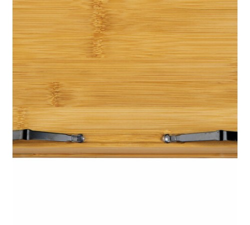 Подставка для книг и планшетов большая бамбуковая BRAUBERG, 34х24 см, регулируемый наклон, 237896