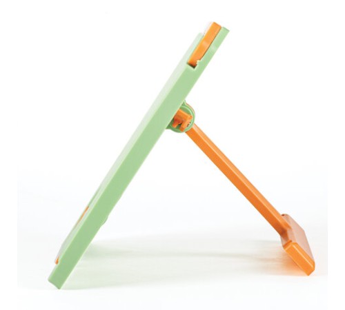 Подставка для книг и учебников ЮНЛАНДИЯ, регулируемый наклон, ABS-пластик, светло-зеленая, 237898