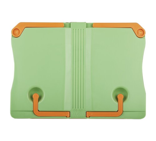 Подставка для книг и учебников ЮНЛАНДИЯ, регулируемый наклон, ABS-пластик, светло-зеленая, 237898