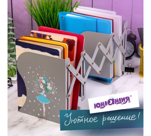 Подставка-держатель для книг и учебников ЮНЛАНДИЯ 
