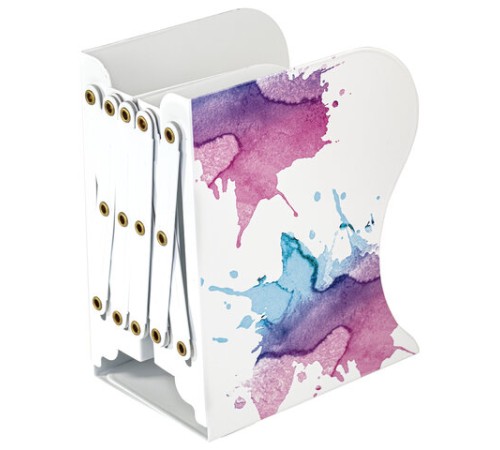 Подставка-держатель для книг и учебников BRAUBERG, раздвижная, металлическая, белая с печатью, 237903