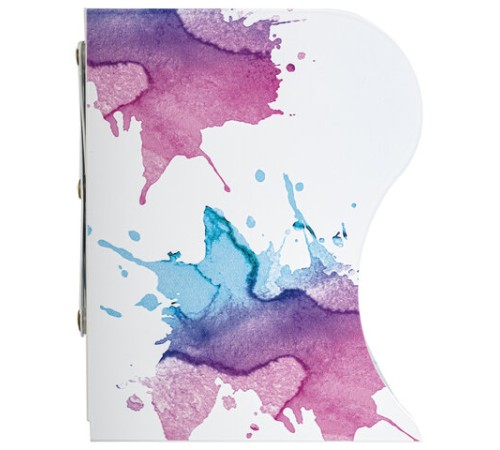 Подставка-держатель для книг и учебников BRAUBERG, раздвижная, металлическая, белая с печатью, 237903