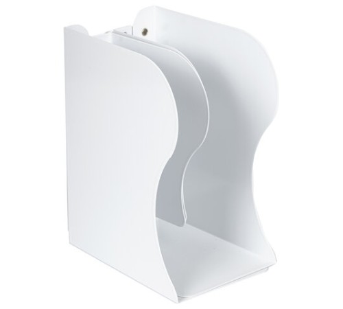 Подставка-держатель для книг и учебников BRAUBERG, раздвижная, металлическая, белая, 237905