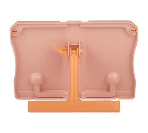 Подставка для книг и учебников ЮНЛАНДИЯ, регулируемый наклон, ABS-пластик, розовая, 237906