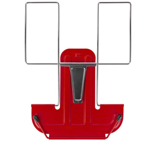 Подставка для книг и учебников BRAUBERG LINE, металлическая, красная, европодвес, 237965