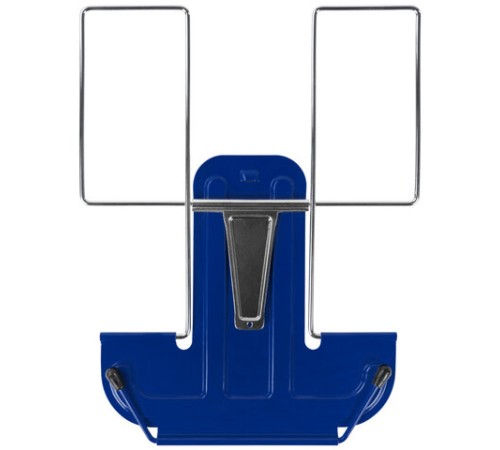 Подставка для книг и учебников BRAUBERG LINE, металлическая, синяя, европодвес, 237966