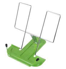 Подставка для книг и учебников BRAUBERG LINE, металлическая, зеленая, европодвес, 237967