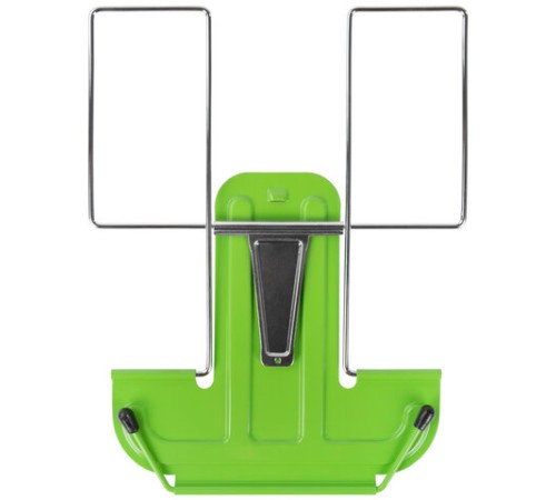 Подставка для книг и учебников BRAUBERG LINE, металлическая, зеленая, европодвес, 237967