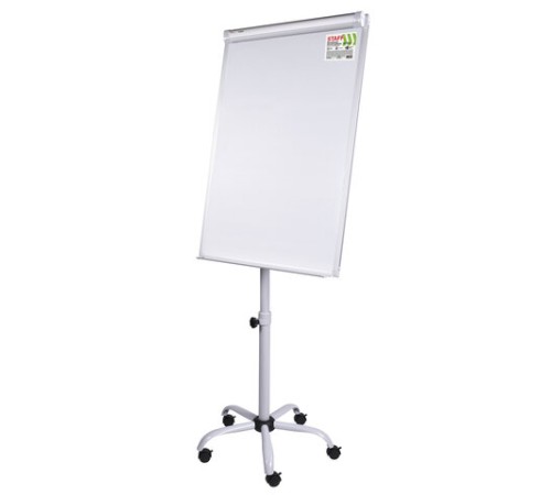 Доска-флипчарт магнитно-маркерная 70x100 см, передвижная, на пятилучии, STAFF, 238003