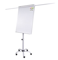 Доска-флипчарт с дополнительными держателями для бумаги, магнитно-маркерная, 70х100 см, пятилучие, STAFF, 238005