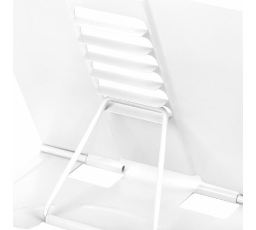 Подставка для книг и учебников BRAUBERG, White, регулируемый угол наклона, металл, 238056