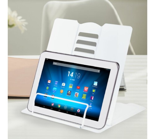 Подставка для книг и учебников BRAUBERG, White, регулируемый угол наклона, металл, 238056