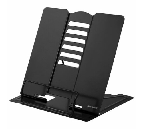 Подставка для книг и учебников BRAUBERG, Black, регулируемый наклон, металл, 238057