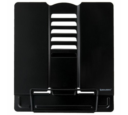 Подставка для книг и учебников BRAUBERG, Black, регулируемый наклон, металл, 238057