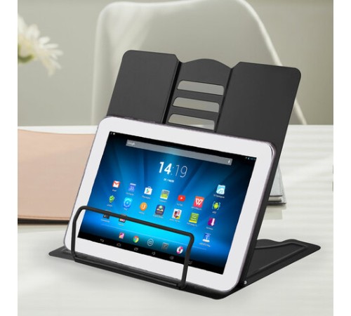 Подставка для книг и учебников BRAUBERG, Black, регулируемый наклон, металл, 238057