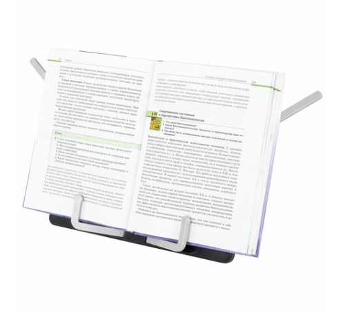 Подставка для книг и учебников BRAUBERG Black, регулируемый наклон, ABS-пластик, 238062