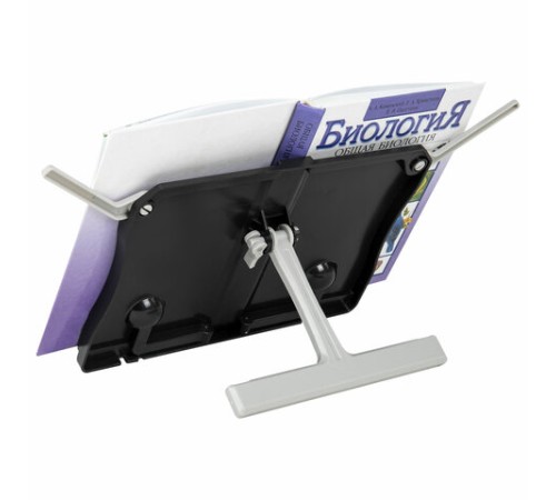 Подставка для книг и учебников BRAUBERG Black, регулируемый наклон, ABS-пластик, 238062