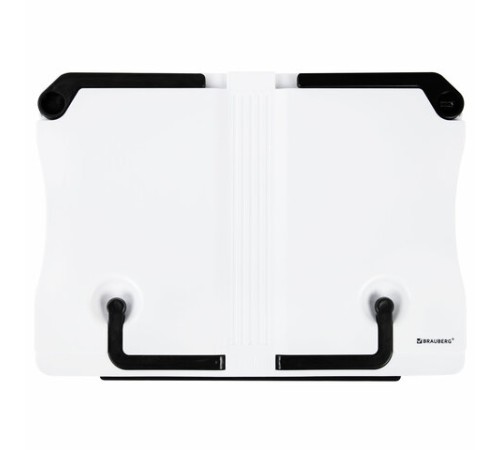Подставка для книг и учебников BRAUBERG White, регулируемый наклон, ABS-пластик, 238063