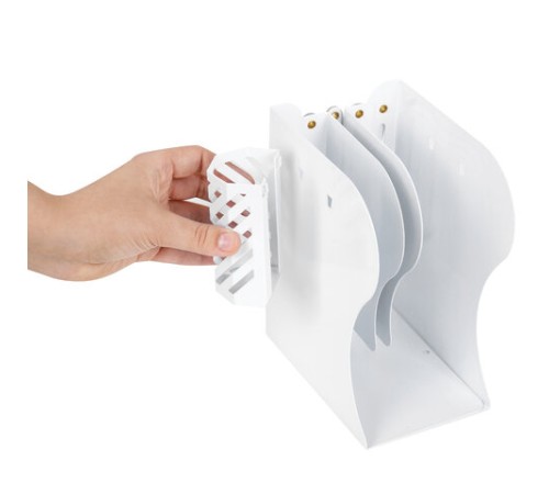 Подставка-держатель для книг и учебников BRAUBERG, с органайзером, раздвижная, металлическая, 238066