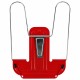 Подставка для книг и учебников BRAUBERG LINE+, металлическая, красная, европодвес, 238070