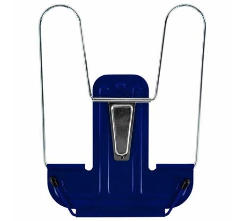 Подставка для книг и учебников BRAUBERG LINE+, металлическая, синяя, европодвес, 238071