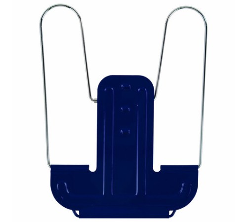 Подставка для книг и учебников BRAUBERG LINE+, металлическая, синяя, европодвес, 238071