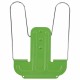 Подставка для книг и учебников BRAUBERG LINE+, металлическая, зеленая, европодвес, 238072