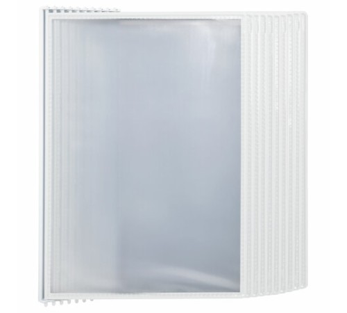 Демосистема настенная на 10 панелей, с 10 белыми панелями А4, STAFF 