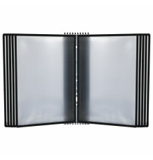 Демосистема настенная на 10 панелей, с 10 черными панелями А4, STAFF 