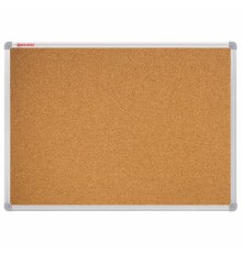 Доска пробковая для объявлений 100х150 см, алюминиевая рамка, ГАРАНТИЯ 10 ЛЕТ, РОССИЯ, BRAUBERG, 238181