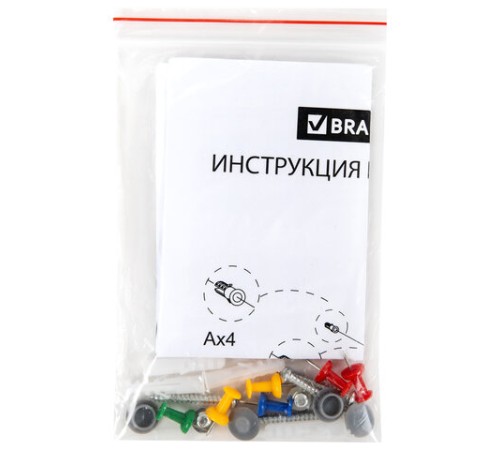 Доска комбинированная: магнитно-маркерная, пробковая для объявлений 45х60 см, BRAUBERG Extra, 238182