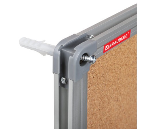 Доска комбинированная: магнитно-маркерная, пробковая для объявлений 60х90 см, BRAUBERG Extra, 238183