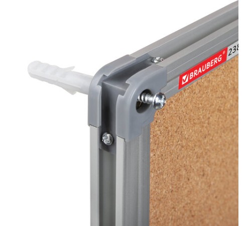 Доска комбинированная: магнитно-маркерная, пробковая для объявлений 90х120 см, BRAUBERG Extra, 238184