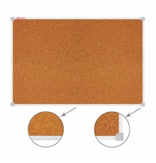 Доска пробковая 70х50 см, ПВХ-рамка, ГАРАНТИЯ 10 ЛЕТ, РОССИЯ, BRAUBERG, 238188