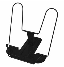 Подставка для книг и учебников BRAUBERG LINE+, металлическая, черная, европодвес, 238214