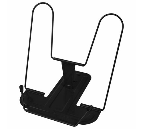 Подставка для книг и учебников BRAUBERG LINE+, металлическая, черная, европодвес, 238214