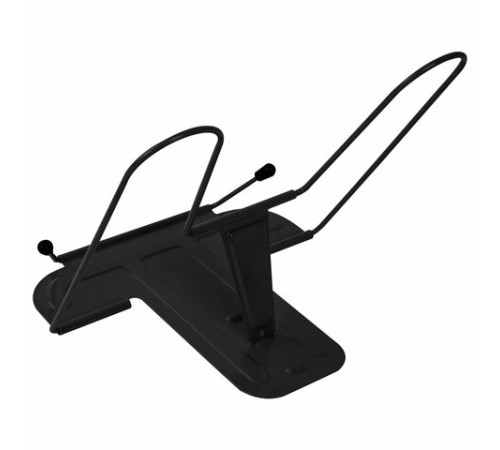 Подставка для книг и учебников BRAUBERG LINE+, металлическая, черная, европодвес, 238214