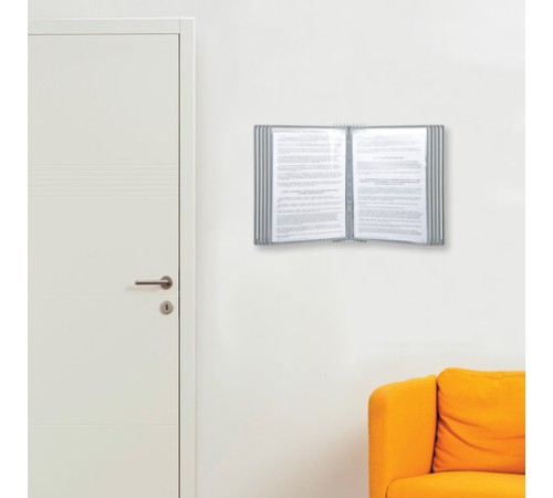 Демосистема настольная/настенная на 10 панелей, с 10 серыми панелями А4, STAFF 