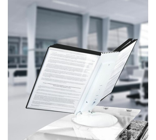 Демосистема настольная/настенная на 10 панелей, с 10 черными панелями А4, STAFF 