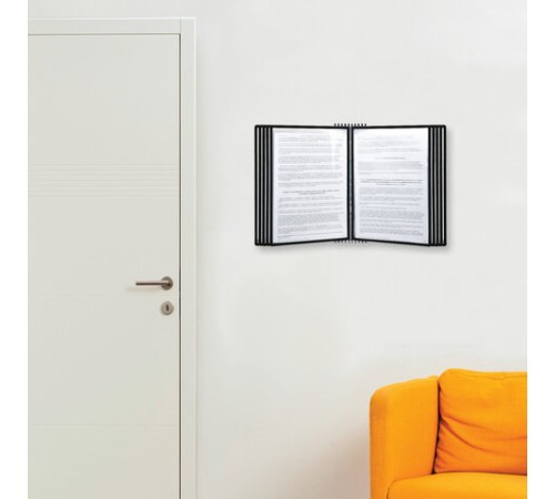 Демосистема настольная/настенная на 10 панелей, с 10 черными панелями А4, STAFF 